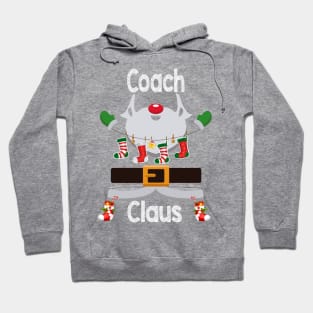 Coach Claus Santa Christmas Costume Pajama Hoodie